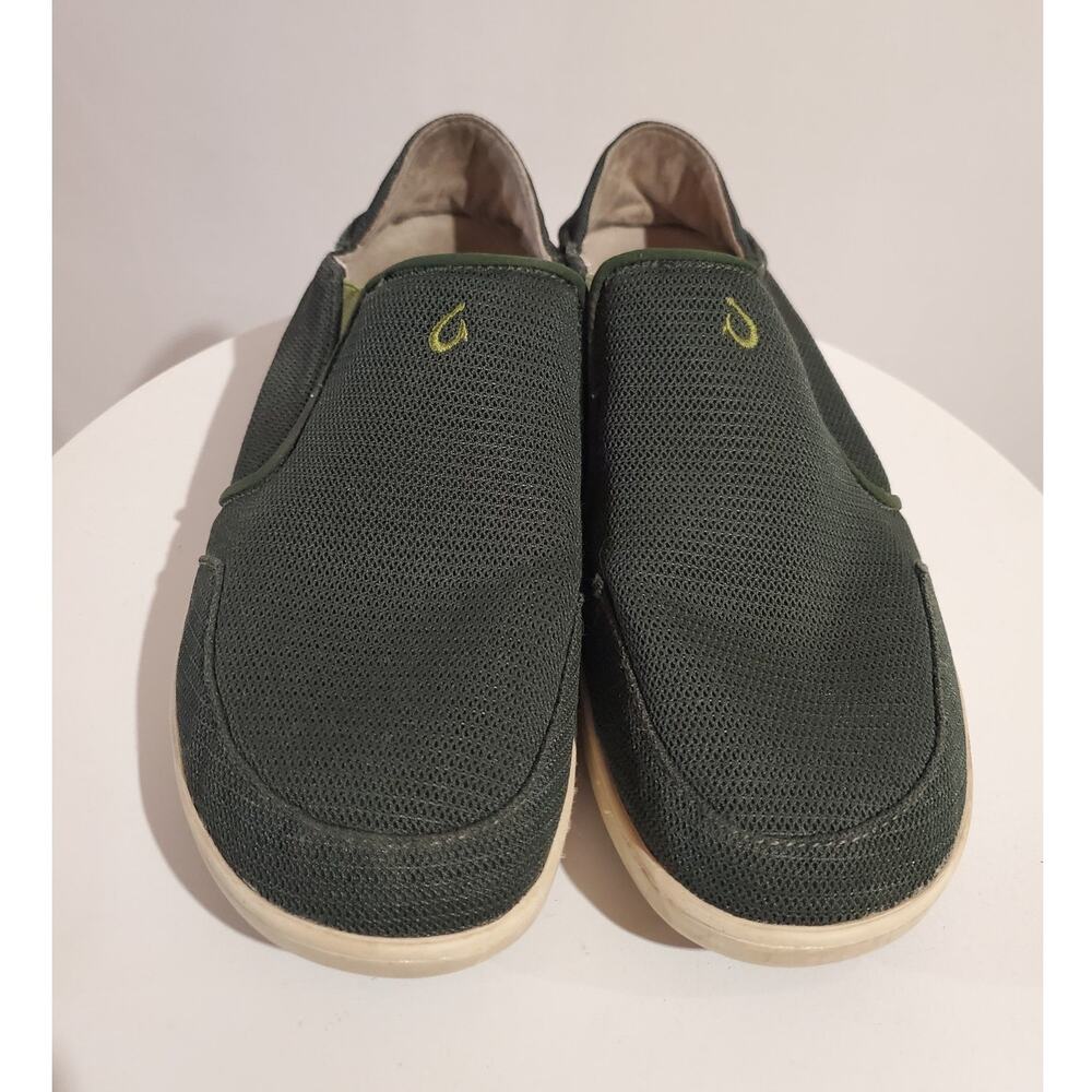 OluKai Nohea Mesh Slip-On Sneaker Loafer Shoes Mens Size 10.5 Gray Comfort Boat